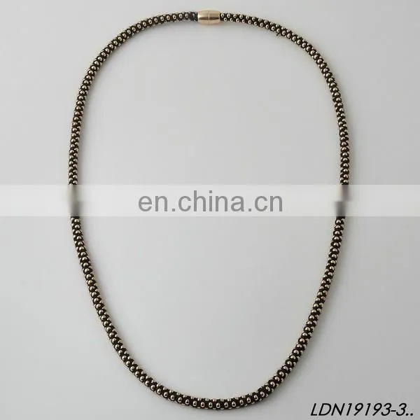 Fancy thick chain magnet clasp bracelets and necklaces set