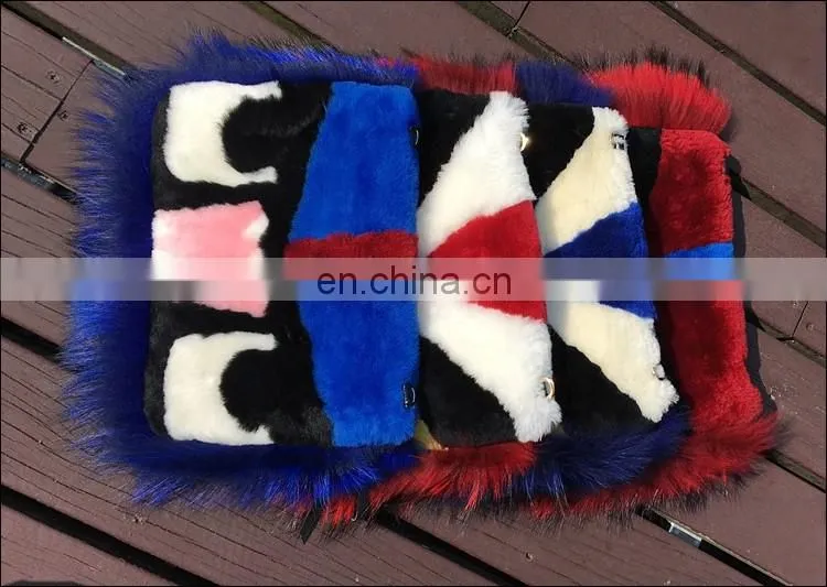 2016 Top Fashion and Luxury Real Sheep Skin Fur Bag / Lady Monster Fur Bag