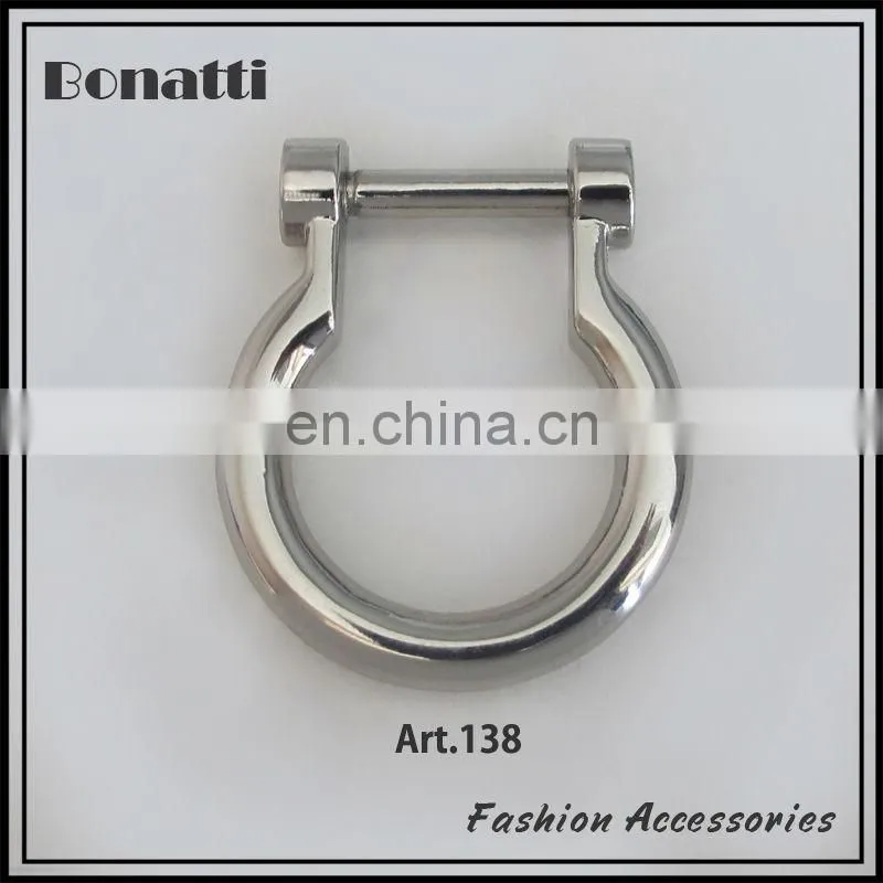 hot sale fashion zinc alloy metal no pin buckle for bags