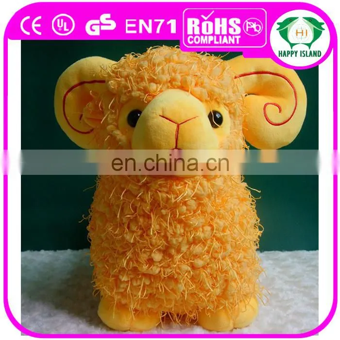 Hot! handmade new year toy/chinese new year plush toy/sheep plush toy