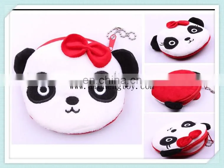 factory custom fashion soft plush monkey wallet