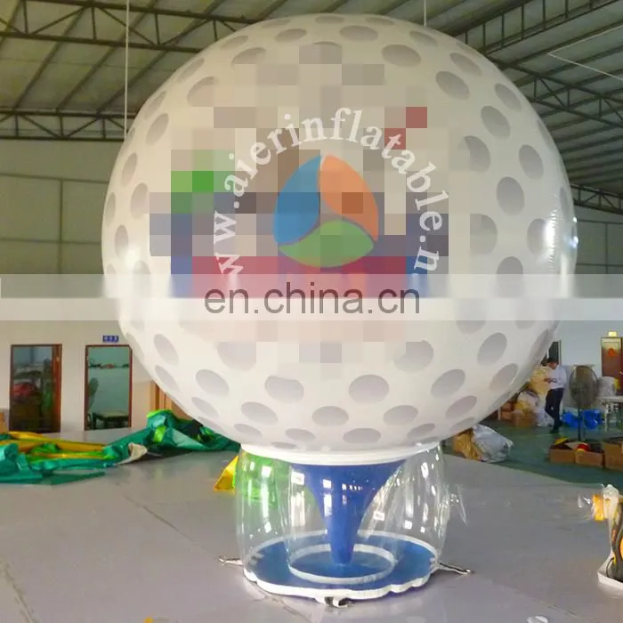 Guangzhou factory price inflatable golf balloon commical white golf balloon inflatable for sale