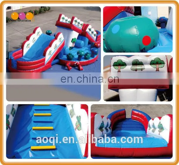 AOQI Movable Bridge fun city / inflatable fun city for commercial use
