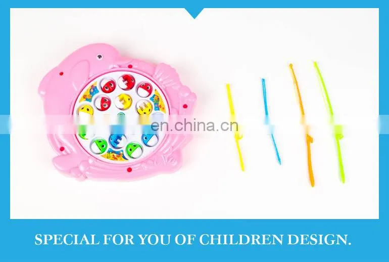 Electric dolphin fishing game islamic toys for children with different color