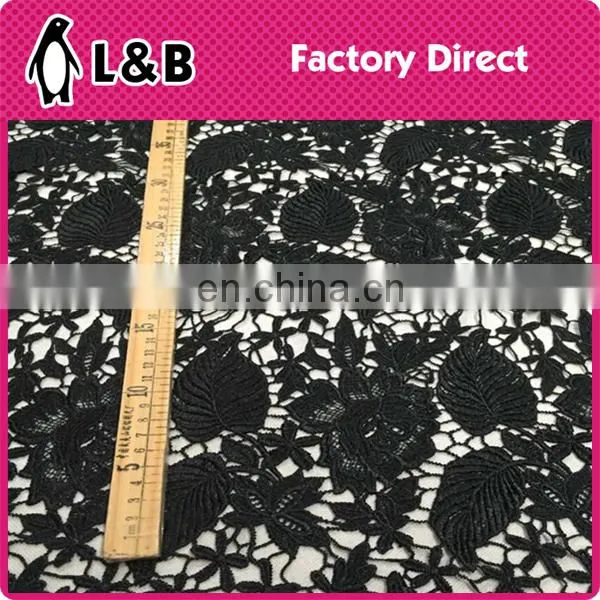 wholesale popular fashion embroidery chemical polyester lace fabric