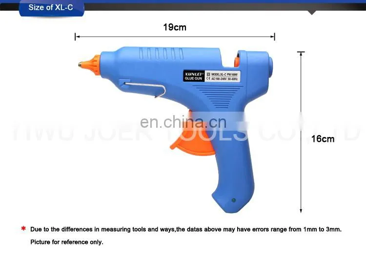 XL-C100 100w blue regular hot melt glue stick adhesive gun