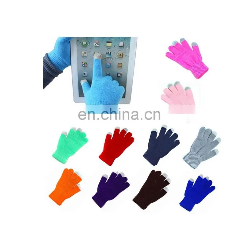 Promotional cheap knit gloves one size fits all