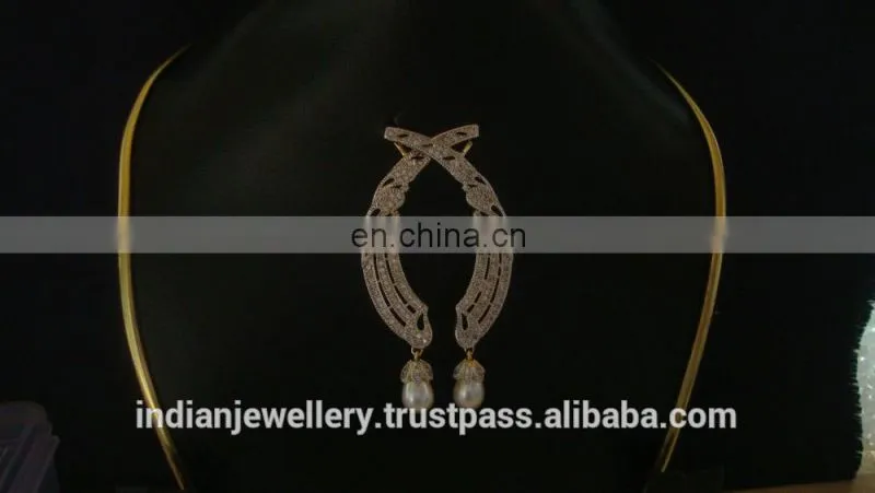 cz stone ear cuffs exporter, ad jewellery ear cuffs manufacturer