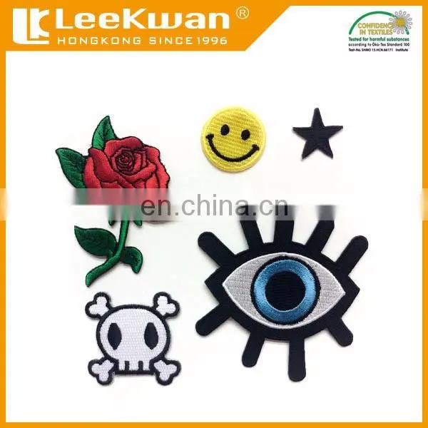 Personalized Charming Eye Label Embroidered Iron Patch