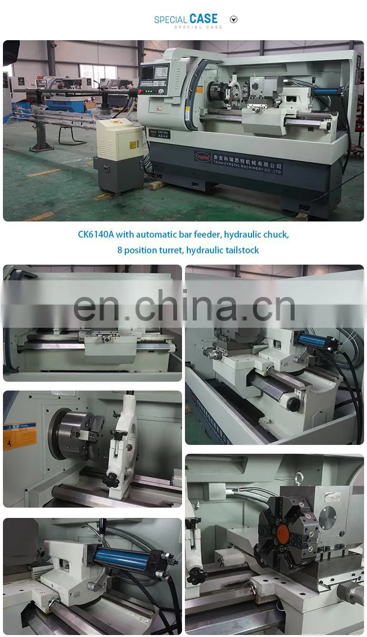 Fanuc/Siemens CNC Lathe Price List CNC Lathe Bar Feeder CK6140A