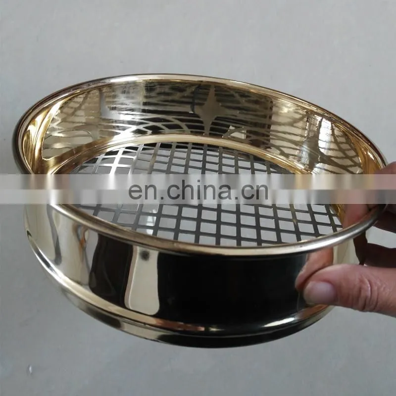 ASTM Standard Laboratory Copper/Brass Wire Mesh Screen Test Sieves with Lip, Pan, Brush