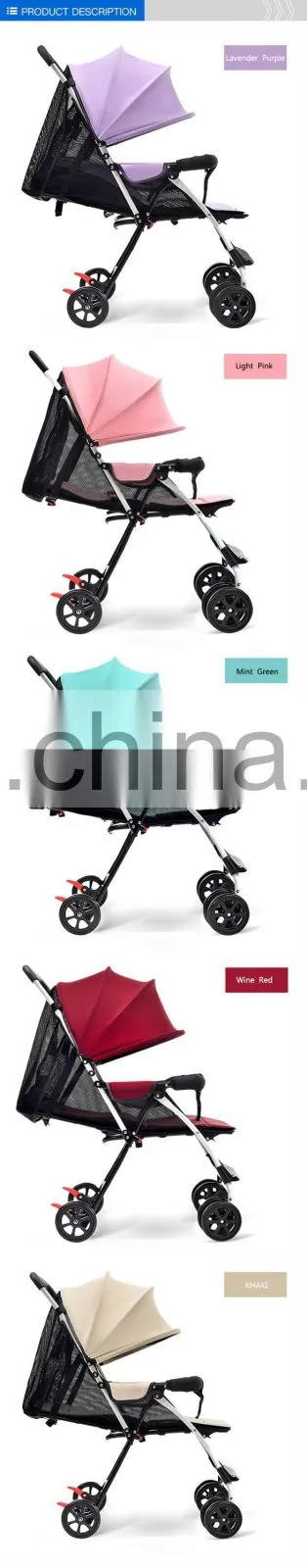 The Comfortable Seat 55*45*90Cm Baby Buggy With Enviroment Push Bar