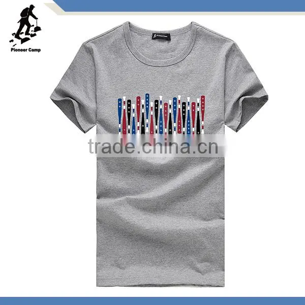custom printed men round neck t shirt