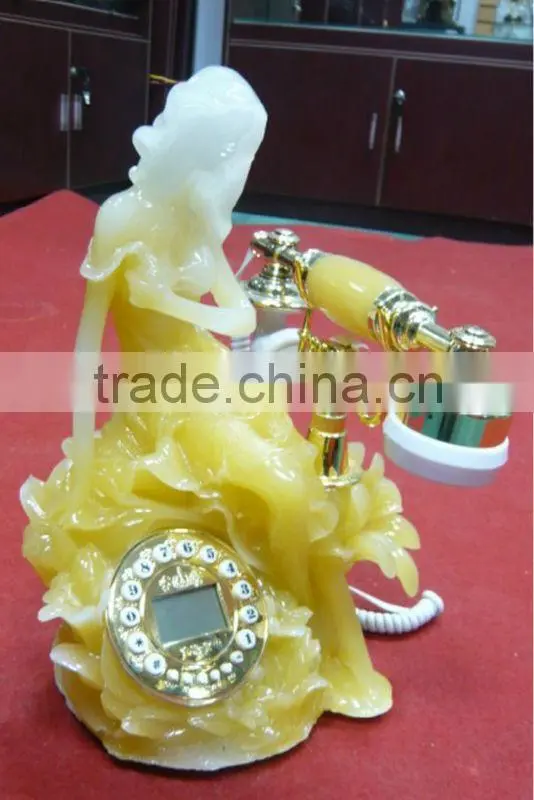 Fancy corded landline rotary telephone
