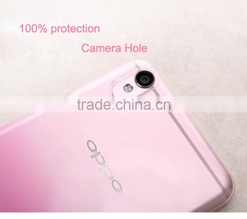 MOFi Original Gradient Color TPU Soft Case for OPPO F1 Plus, Mobile Phone Lanyard Pouch Slim Silicone Back Cover for OPPO R9