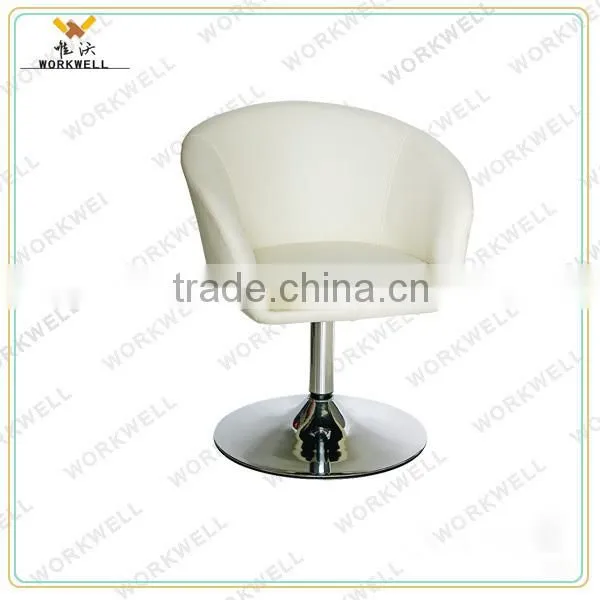 WorkWell wholesale PU leather stainless steel swivel leisure bar stools(Kw-B2220)