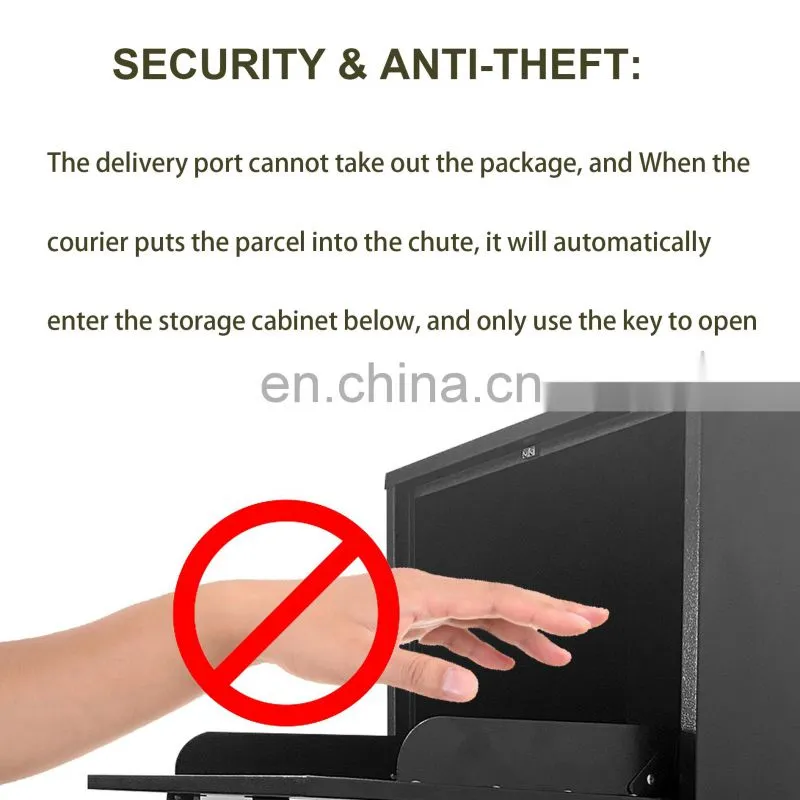 Customized Apartment Mailbox Bulk Buying Outdoor Package Mailbox Metal Parcel Drop Box Product
