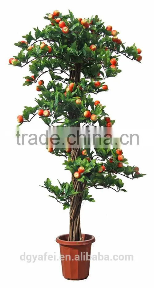 artificial trees fabreic plastic material artificial fruits artificial plants with fruits