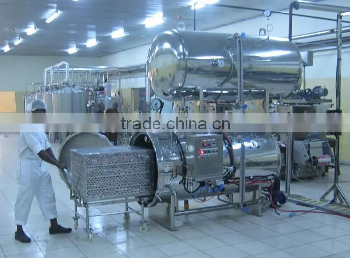 DN900 steam or water used single pot pressure retort