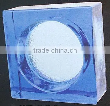 sea wave blue glass brick