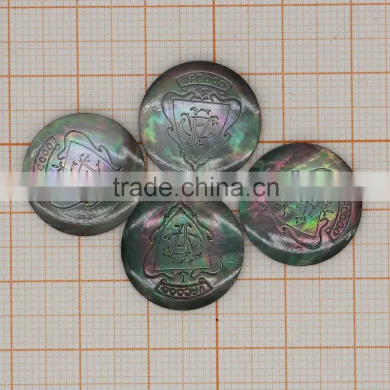 black pearl lip sea shell,raw mother of pearl shells with laser engraved logo