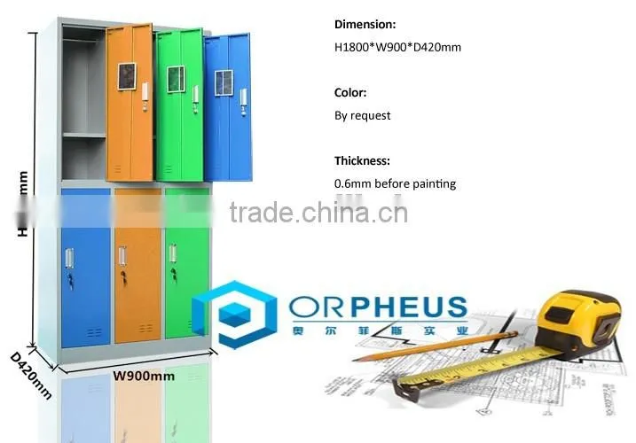Waterpark Used Equipment Steel Locker Electronic Lock Steel Spa Locker For Storaging