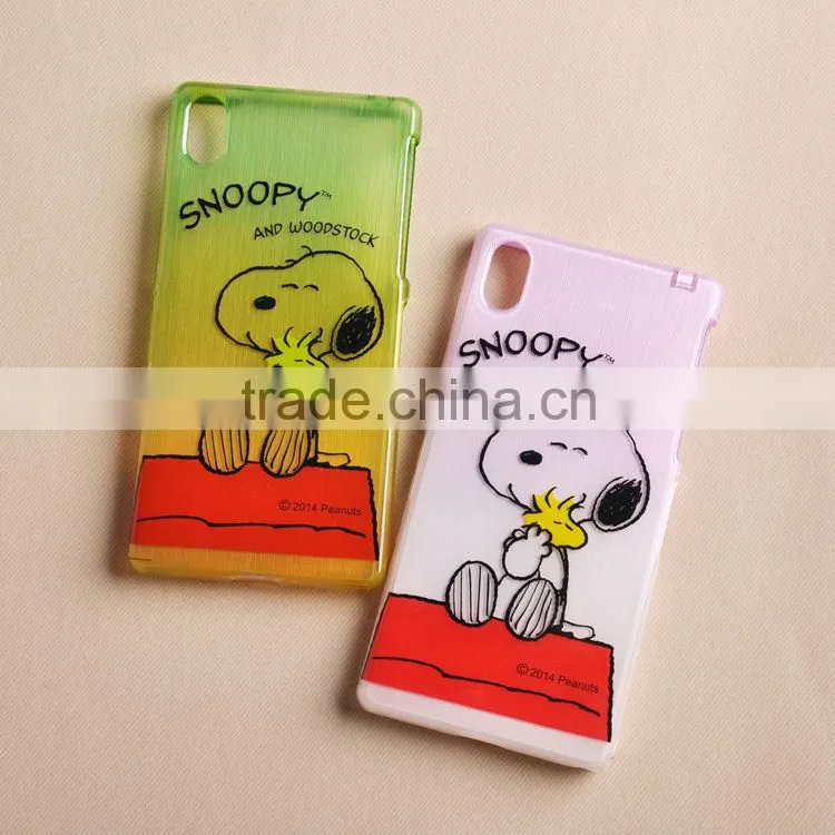 2015 Guangzhou factory drawbench water transfer TPU phone case for Sony Z2