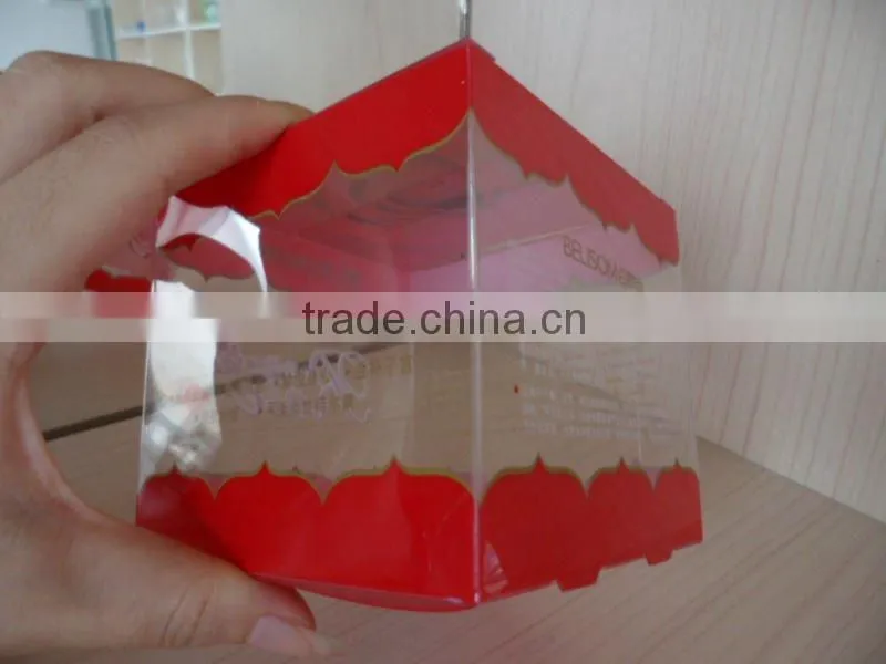 customized design clear square plastic box
