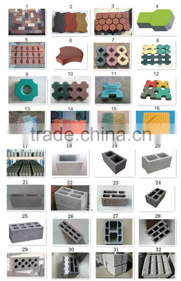 QT5-15 cheap concrete block making machine made in China
