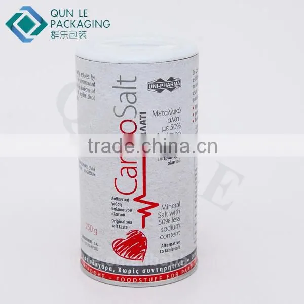 10oz Paper Material Spice Jar with Salt and Pepper Tube Shaker Lid