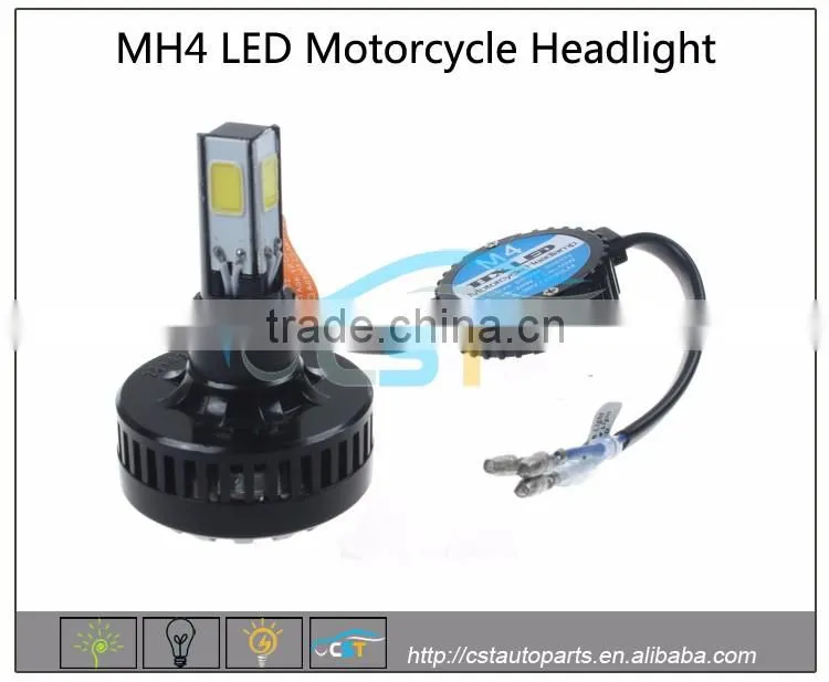 2016 New Products MH4 6000k led motorcycle headlight with Certification CE,ROHS