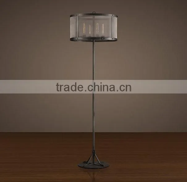 2016 New Style Simple Vintage Iron Floor Lamp Model 5015-L4