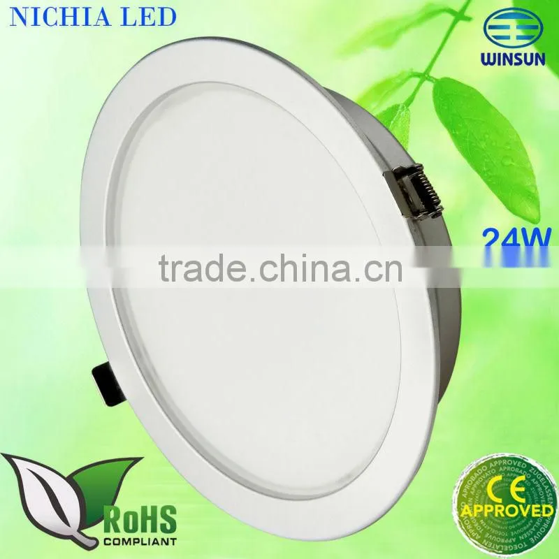 led downlight dimmable 24W 100-240VAC with 3 years warranty