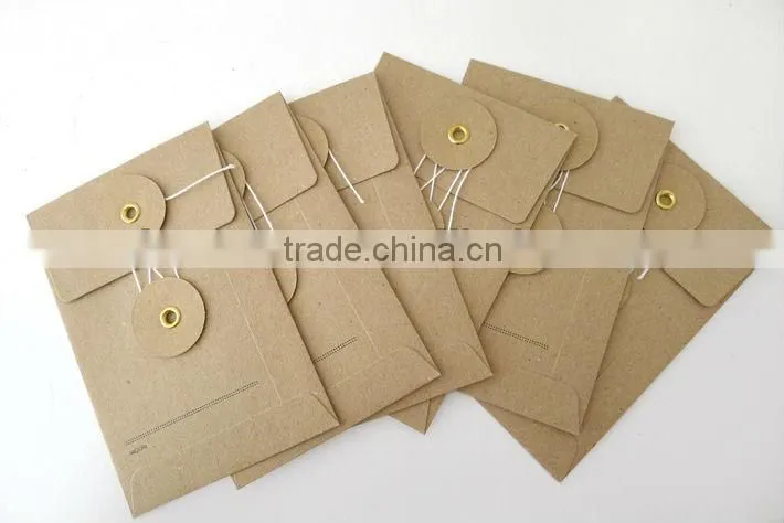 Button string envelope