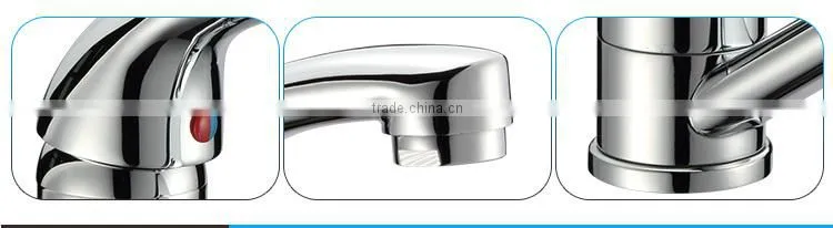 Foshan European Style Chrome Plated Brass Wash Basin Mixer Tap