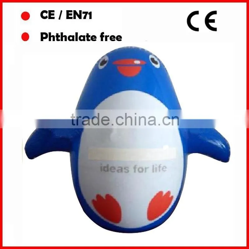 Custom logo printing inflatable animal toys/giant inflatable dolphin for sale