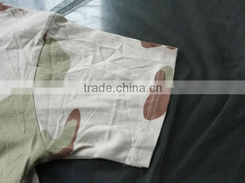 Military desert camouflage T shirt short sleeve