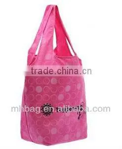 210D polyester foldable shopping bag