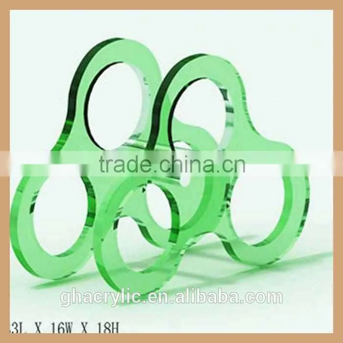 whole sale customized acrylic wine display rack for wine