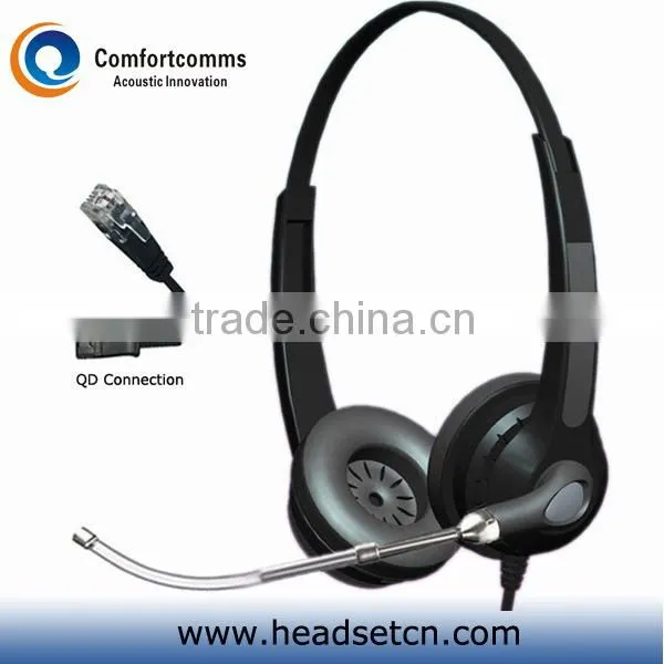 Monaural call center rj headsets with noise cancelling microphone HSM-900FPQDRJ