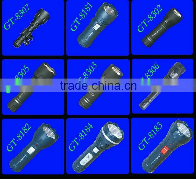 High quality Diving 7pcs magnetic led flashlight(GT-8138)