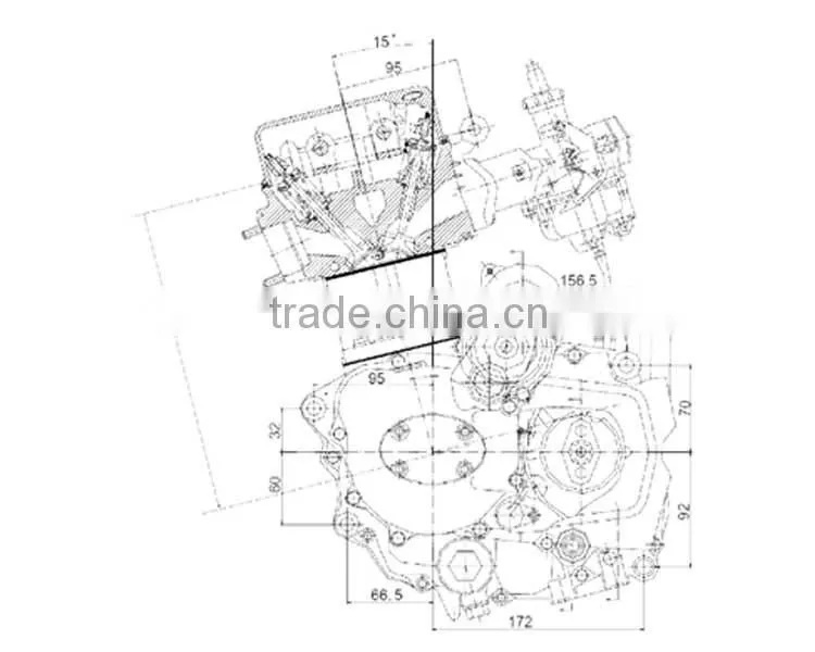 175CC cheap motorcycle engine for sale