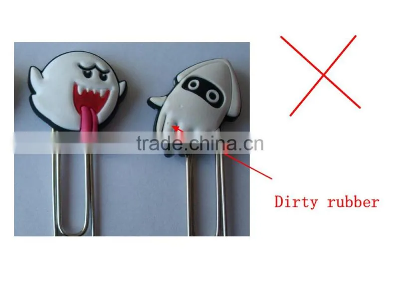 Rubber soft pvc christmas paper clip