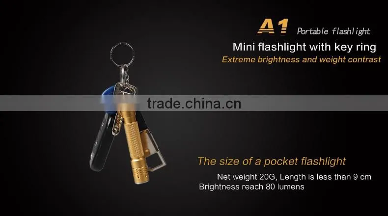 Supfire 20g gift mini keyring led torch