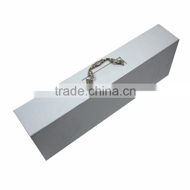 Factory Wholesale Hard Paper Folding Wine Gift Box With Handle .
