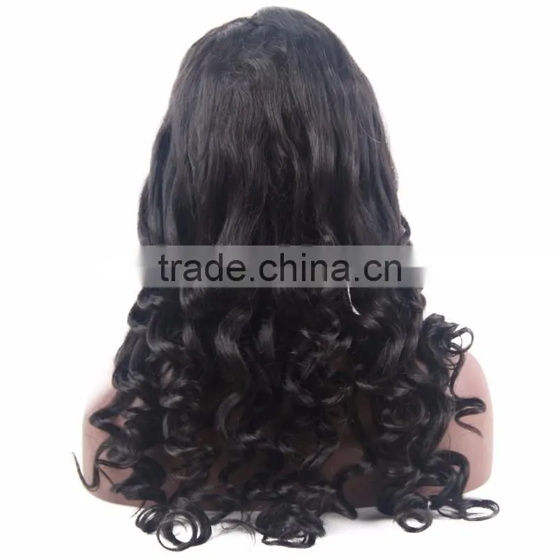 Alibaba Express 5A Grade Human hair wig with full lace base in all hair colors and length