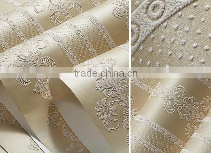 home interior decorative non woven wallpaper designer wallpaper sale