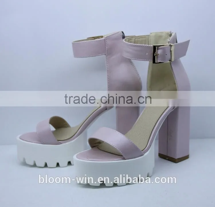 Factory high quaility fashion women high heeled sandal shoes high platforms sandal shoes for ladies