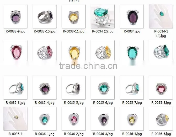 Top quality cubic zircon stone ring jewelry