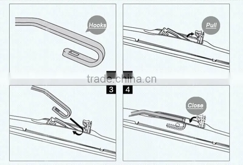 Multifunction car wiper blade wiper blades universal adapter
